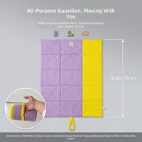Tapis de voiture imperméable en daim pour animaux de compagnie, lit pour chien, résistant aux taches, coussin de voyage toutes saisons pour chiens et chats, utilisation en extérieur