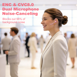 Audífonos con Cancelación <span class=keywords><strong>de</strong></span> Ruido <span class=keywords><strong>de</strong></span> Color Rosa y Morado, Personalizados al por Mayor, con Micrófono Dual para Computadora, Teléfonos Celulares, Camioneros y Hogar - Product Image 5