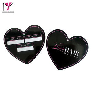 Custom Waterproof PVC Hair Tags Heart-Shaped Hang Tags Sustainable Paper <b>Labels</b> String Style Printed Design - Product Image 6