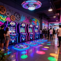 Machine de jeu d'arcade commerciale à monnayeur en métal, machine de danse pour enfants, idéale pour centres commerciaux et parcs d'attractions
