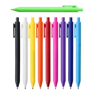 Stylo bille publicitaire en plastique 1,0 mm Macaron, promotionnel, mignon, coloré, avec logo personnalisé, cadeau, design dessin animé orange, encre noire, gravure laser - Product Image 4