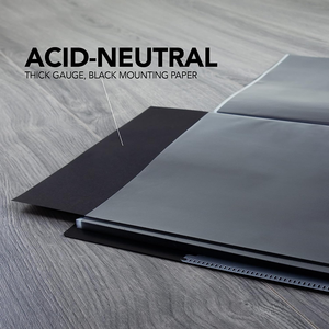 Porte-documents d'art original personnalisé 13x19 48 pages Classeur de présentation Album photo noir Livre - Product Image 6