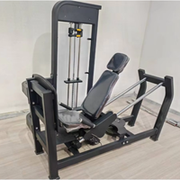 Machine de musculation professionnelle à charge par broches pour presse à jambes assise et extensions/curls