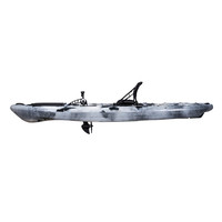 Professionnel 3.96m Fish Finder pédale Kayak HDPE coque matériel pour la pêche et Pesca De Pesca bateau