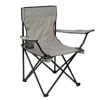 Chaise pliante de salon d'extérieur, chaise de pique-nique portable, chaise de barbecue, chaise de camping en métal pliable d'extérieur avec porte-gobelet