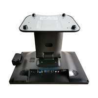 Barato 1080p Pos Raspberry Pi 15 "15,6" 17 "PCAP Pantalla táctil plana Caja registradora POS con LED Segunda pantalla y software