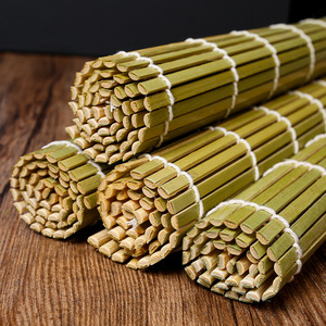 Esterilla de bambú para enrollar sushi de color verde, cortina comercial para sushi, herramienta para envolver arroz con algas, esterilla de bambú para uso especial, venta al por mayor - Product Image 2