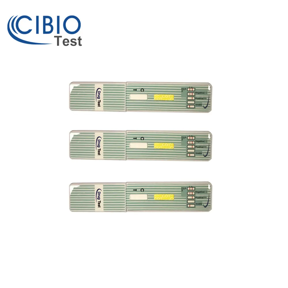 신뢰성 있고 정확성 니코틴 또는 코티닌 테스트 장치는 200ng/ml 낮은 컷오프 레벨로 집에서 가져옵니다.