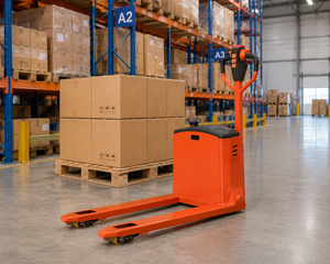 1.5 Ton Battery Powered Walkie Electric Pallet Truck PU Wheels for Warehouse <b>Material</b> <b>Handling</b> - Product Image 3