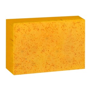 Jabón Sólido Artesanal de Cúrcuma con Aceites Esenciales Vegetales para Limpieza Facial y Corporal 100g - Product Image 3