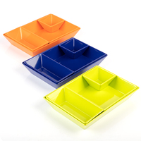 Conception personnalisée Mélamine Bento Plateau Pour La Portion De Nourriture