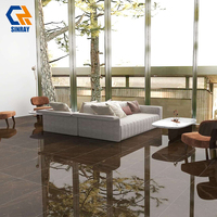 Azulejos de Porcelana Modernos de 600x1200mm, Brillantes, Antideslizantes, Antibacterianos y Resistentes a los Ácidos, para Pisos y Paredes de Villas y Hoteles