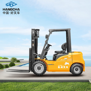 한차 4 륜 구동 풀 스태커 CPD50 2T 3T 5 톤 109V/173Ah 배터리 ISO CE 승인 전기 지게차 - Product Image 1