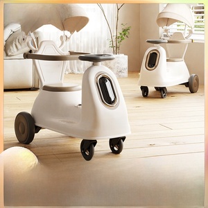Vélo d'équilibre électrique à quatre roues <span class=keywords><strong>pour</strong></span> enfants, voiture jouet <span class=keywords><strong>pour</strong></span> tout-petits, voiture coulissante et musicale avec lumières <span class=keywords><strong>pour</strong></span> enfants, fournitures de fabricant de jouets <span class=keywords><strong>pour</strong></span> bébés - Product Image 2