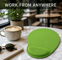 Tapis de souris ergonomique confortable pour le bureau à domicile - Support en EVA à mémoire de forme douce pour prévenir la fatigue lors du travail à distance