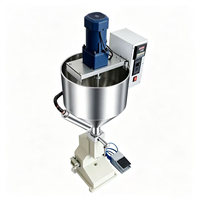 Machine de remplissage de pâte à chaud avec trémie de mélange chauffante et remplisseur à piston pneumatique pour pâte thermique et matériaux cireux