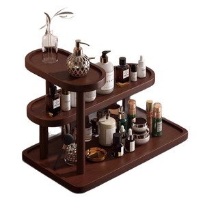 New Zealand <b>pine</b> wood dressing table, multi-tiered imported solid wood table for storing lipsticks, perfumes, and cosmetics. - Product Image 4