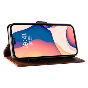Precio al por mayor, funda abatible de cuero PU, soporte de TPU, funda para teléfono móvil para 11promax 12 13 14 15promax S24 S23 S22 S21 S20 <span class=keywords><strong>A53</strong></span> A73 <span class=keywords><strong>5G</strong></span> - Product Image 6