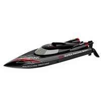 HUVELON 2.4GHz Perahu RC Brushless Anti-Terguling Otomatis dengan Lampu LED, Alarm Baterai Lemah, RTR, Kelas Hobi