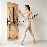 Reformer de Pilates mural réglable, machine d'entraînement portable pour studio de Pilates et entraînements à domicile