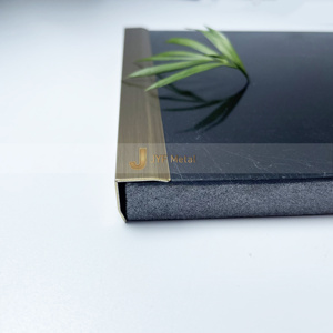 ขอบกระเบื้องสแตนเลส EX407 หรูหราเคลือบ PVD สีทอง  ลายตกแต่งสแตนเลสสำหรับโรงแรม  ดีไซน์สำหรับตกแต่งผนังกระเบื้อง - Product Image 1