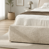 Ensemble de meubles de chambre à coucher de style européen au design moderne : lit king-size de luxe, lit king-size moderne avec lit double rembourré