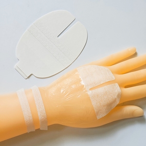 Película de PU transparente médica consumible, estilo de marco de apósito de Puerto IV para fijación de catéter de cánula IV - Product Image 6