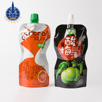 Pochette d'emballage alimentaire pour bébé à presser debout imprimée personnalisée réutilisable 15ml 180ml boisson liquide boisson jus sacs rechargeables