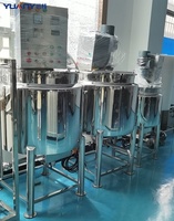 Cuve de mélange industrielle en acier inoxydable 50L pour crème cosmétique et savon liquide - Certifiée CE, mélangeur de qualité alimentaire 304/316