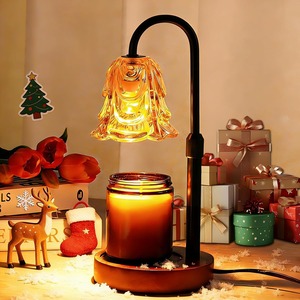 Lampe chauffe-<span class=keywords><strong>bougie</strong></span> avec minuterie et variateur d'intensité, hauteur réglable, décoration d'intérieur pour salon, chambre, bureau, cadeau vintage pour femmes, maman - Product Image 1