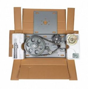 400W 1.5A 1300kg lực lượng 14m Chiều cao cửa nhà để xe cửa tự động màn trập mở an ninh củng cố thép Con lăn điều hành động cơ - Product Image 6