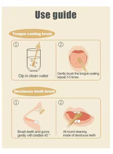 Brosse à dents en silicone pour enfants et nettoyant pour la langue pour les enfants, soins bucco-dentaires doux et sûrs pour les tout-petits - Product Image 6