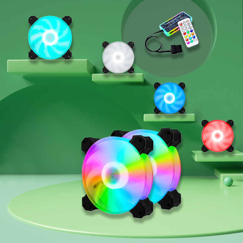 Best Selling Custom Computer Fan CPU Heatsink Cooling 3 Pack Fan RGB