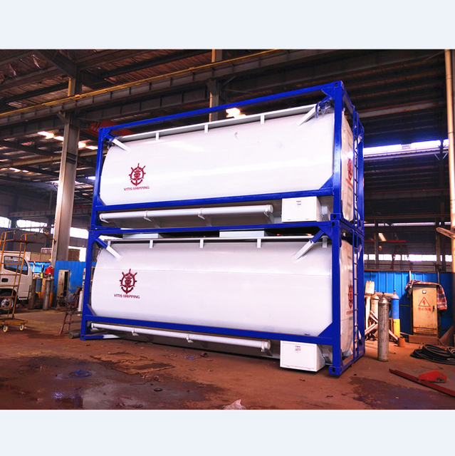 25000 Liters Carbon Steel ISO Oil Tank Containers 20ft 40ft Oil Storage Container