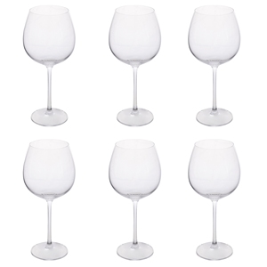<b>SET</b> <b>OF</b> <b>6</b> <b>WINE</b> GOBLETS 660ML - Product Image 1