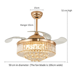 Ventilador de Techo Negro con Luz LED, Aspas Invisibles, Venta Directa de Fábrica en Zhongshan, Fabricantes de Lámparas de Ventilador, Gran Éxito de Ventas - Product Image 5