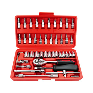 VETOOL Set di 46 Pezzi con Chiave a Bussola da 1/4 di Pollice, Set di Utensili per Auto, Cacciaviti in Acciaio e Acciaio al Carbonio con Valigetta Rigida OEM - Product Image 1