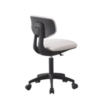 Petite chaise étudiante en tissu petite chaise de bureau de secrétaire chaise de bureau pivotante à dossier réglable