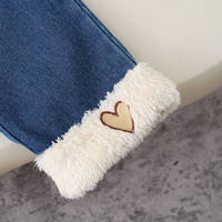 Baby Mädchen Fleece-gefüttertes Sweatshirt 2-teiliges Set Herbst Winter Warmes Freizeitoutfit für Kinder Tägliche Haus- und Outdoor-Bekleidung