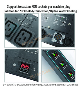PDU de Rack Silencioso Trifásico ETL de Alta Potencia <span class=keywords><strong>KDA</strong></span> KA3 para Centro de Datos, 125A 160A, 24 Tomas C19, con Ventilador de Refrigeración - Product Image 6