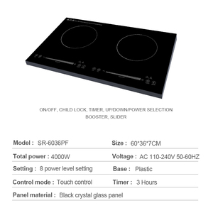 <strong>Built</strong> <strong>in</strong> Flat Dual Burners <strong>Induction</strong> <strong>Cookers</strong> Embeddable Electric Stove <strong>Cooker</strong> Embedded <strong>Induction</strong> Cooktop with Digital Control - Product Image 3