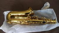 Quality Brass Head Alto Saxophone with Gold Lacquer Finish and Canvas Case