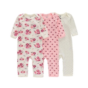 Ensemble de pyjama en coton à manches longues pour bébé fille et garçon, barboteuse de bonne qualité, lot de 3 pièces - Product Image 4