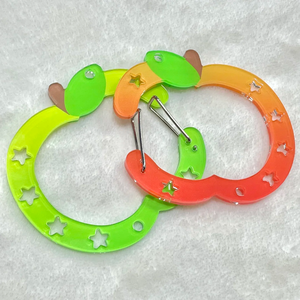 Tùy Chỉnh Anime Acrylic Carabiner <span class=keywords><strong>Keychain</strong></span> Kim Loại Bền Mùa Xuân <span class=keywords><strong>Clip</strong></span> Cho Tùy Chỉnh Hình Acrylic Carabiner Đục Acrylic Carabiner - Product Image 6