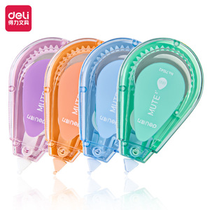 Ruban correcteur Deli 12M, couleurs mélangées, silencieux, pour étudiants, examens, papeterie scolaire - Product Image 2