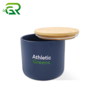 Vente en gros de bougies en bois naturel carré et rond, couvercle en bambou avec trou pour paille, couvercle en bois pour mug, bocal en verre, gobelet