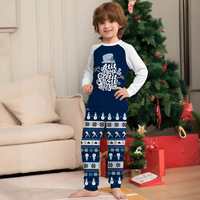 Pyjamas de Noël Respirants Prêts à Expédier pour Famille, Ensembles Assortis Grande Taille à Manches Courtes à Motif Dessin Animé avec Vêtements pour Animaux de Compagnie Chien