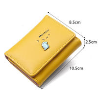 Dompet Pendek Wanita Motif Hewan Lucu, Lipat Tiga, Tas Fashion, Dompet Kartu Kecil