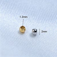 Perles à sertir en acier inoxydable pour la fabrication de bijoux, 2 mm et 2,5 mm, ton argent et or, embouts et perles intercalaires pour colliers et bracelets DIY