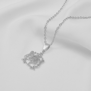 <span class=keywords><strong>Collier</strong></span> pendentif de style national <span class=keywords><strong>marocain</strong></span> pour femmes et filles, bijoux tendance en acier inoxydable pour les fêtes # 012262 - Product Image 3